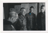 Ritterkreuzträger Generaloberst Georg Lindemann neben SS Untersturmführer Hugo Krass Regimentskommandeur 5. Leibstandarte SS Adolf Hitler