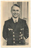 Hoffmann Portrait Foto Karte Kapitänleutnant Günther Prien Kommandant U Boot U 47