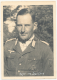 Ritterkreuzträger des Heeres - Oberst Sylvester von Saldern Kommandeur II./ Infanterie Regiment 65 auf Leros in Griechenland November 1943