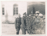 Ritterkreuzträger des Heeres - 5 Fotos Oberst Sylvester von Saldern Kommandeur II./ Infanterie Regiment 65 Verabschiedung auf Kreta